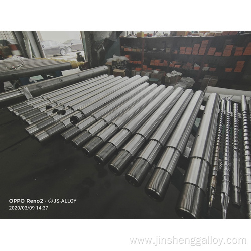 screw and barrel for injection molding machine assembly